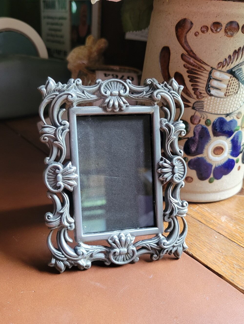 Silver Metal - 4.5x3.5" Picture Frame Fits 2x3 Photo